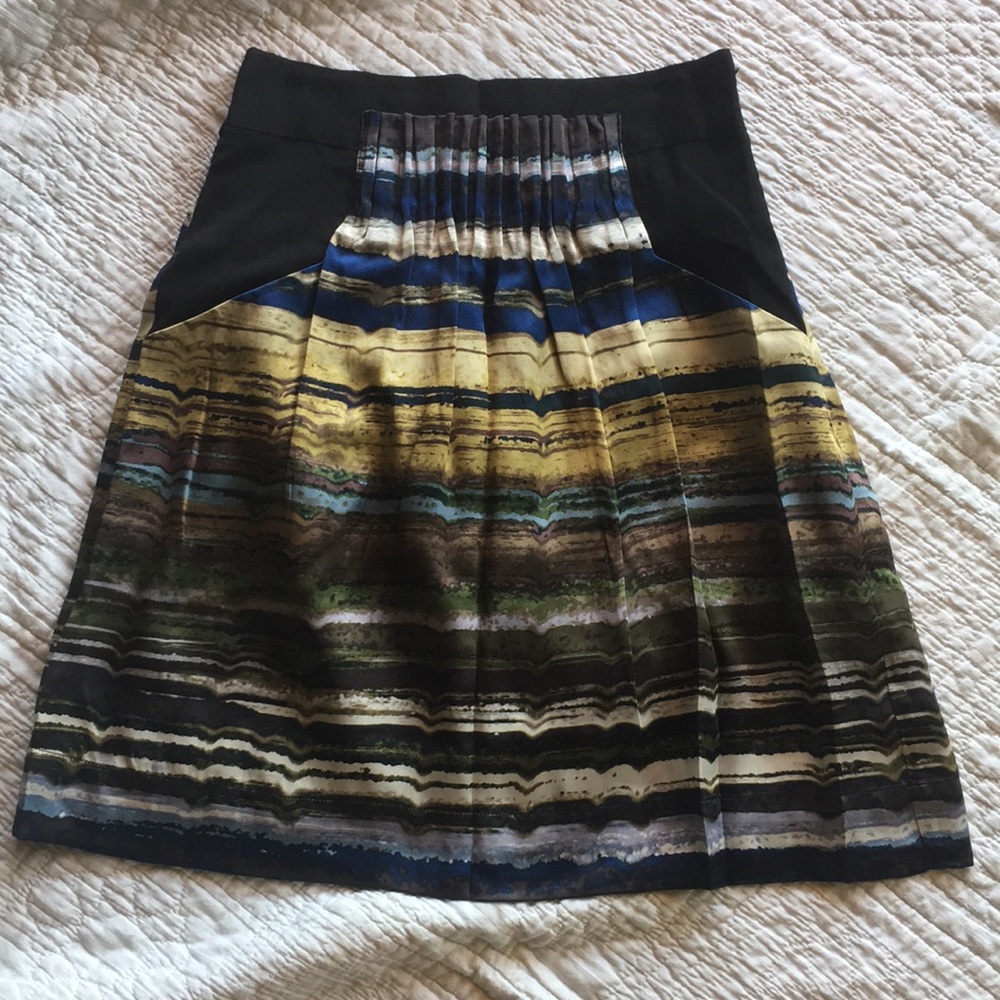 Anthropologie Silk Skirt